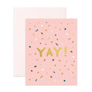 Yay Confetti Greeting Card