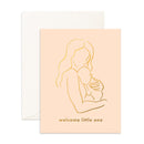 Welcome Little One Blush Greeting Card