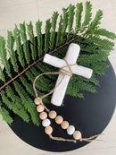 White Cross Wall Hanger